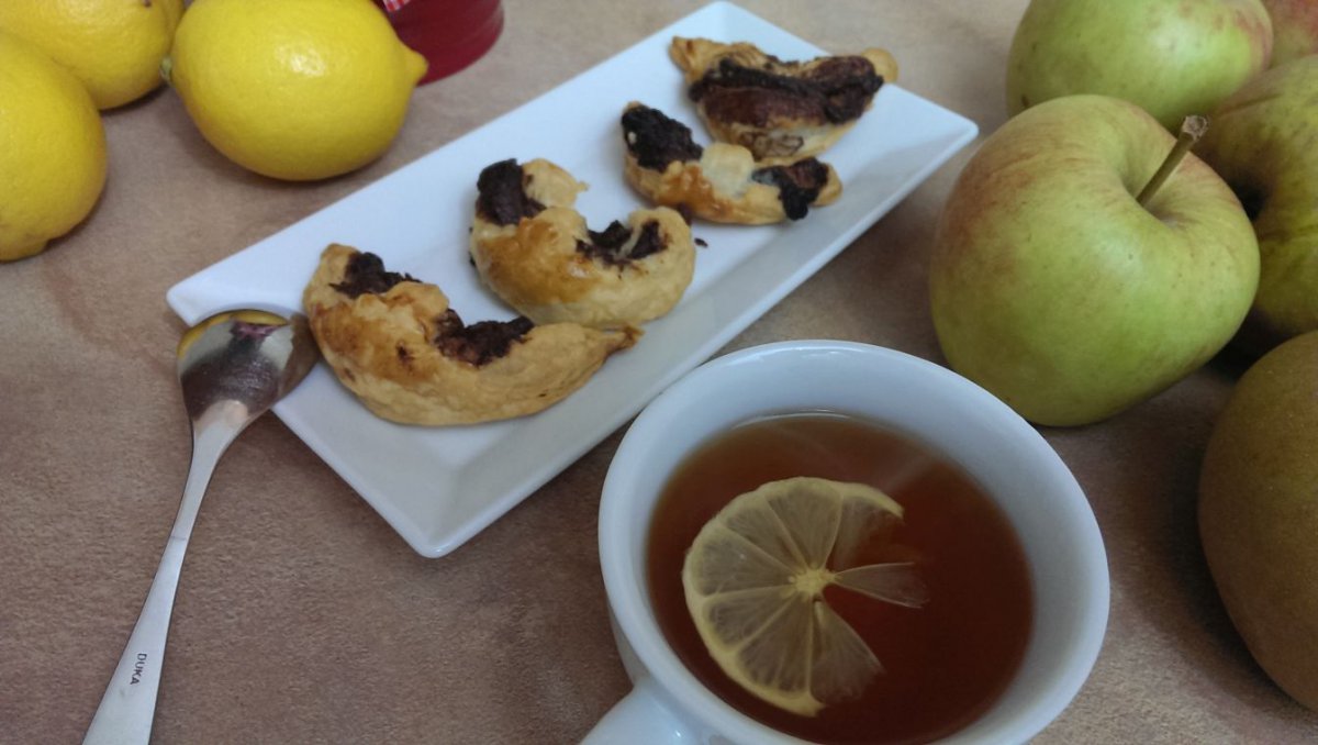 Rogaliki z czekoladą I