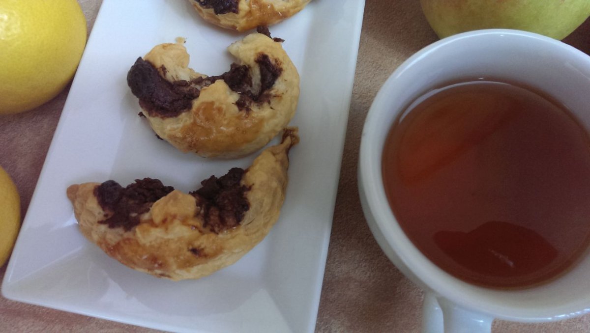 Rogaliki z czekoladą II