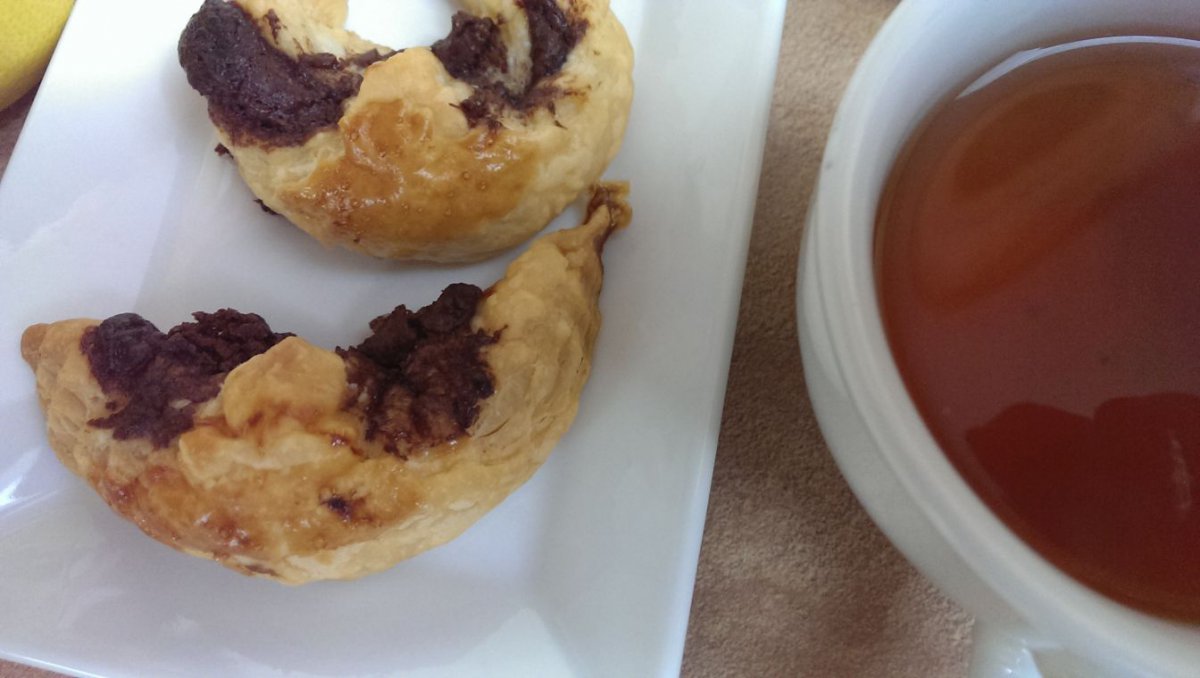 Rogaliki z czekoladą III