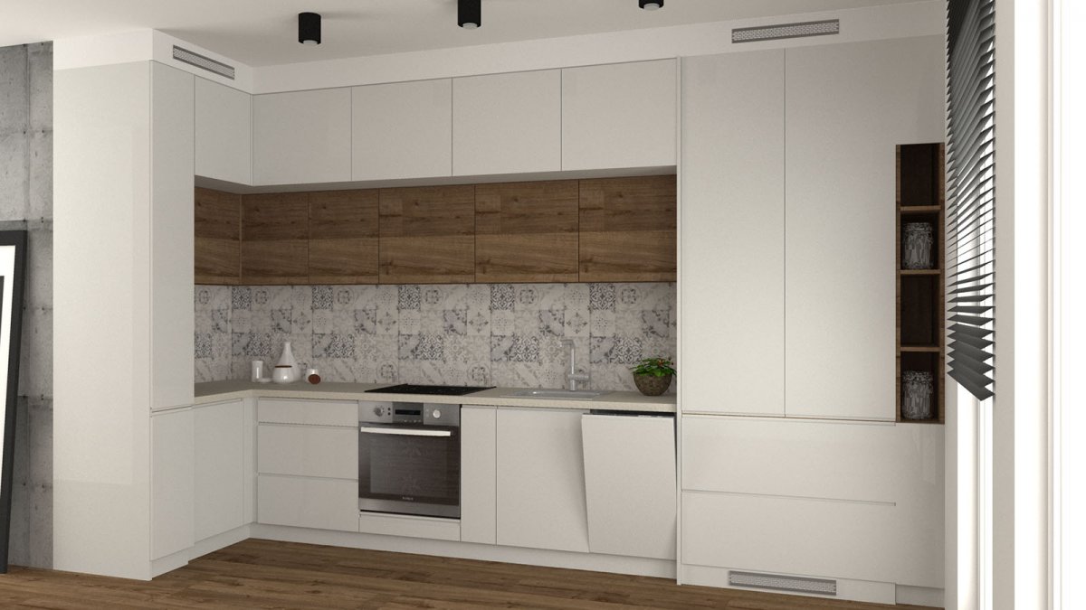 Aneks kuchenny otwarty na salon