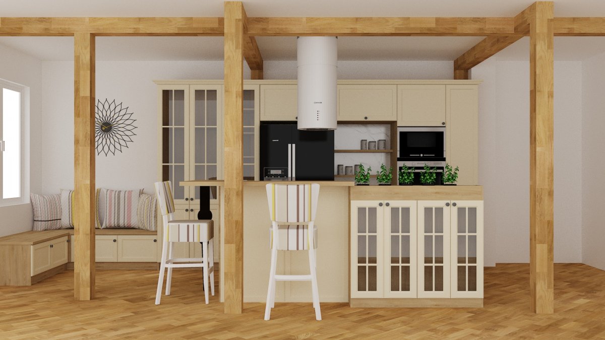 Meble w aneksie kuchennym.