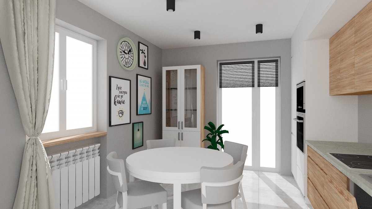 Kuchnia ze stołem. 