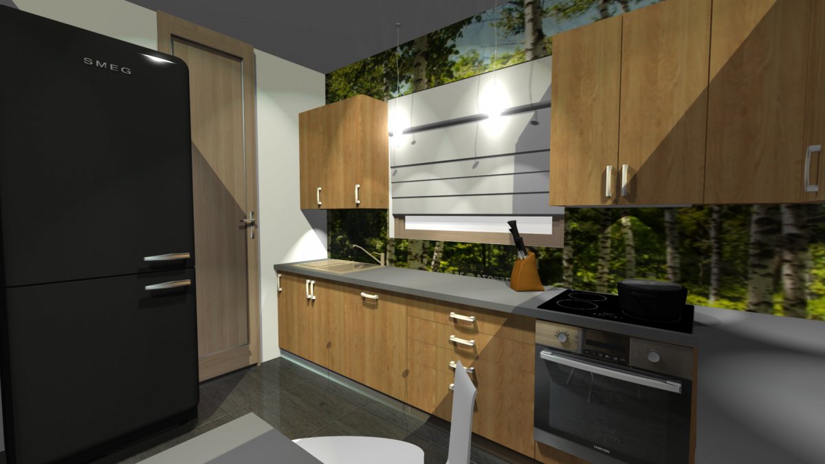 Fornirowana kuchnia w naturalnym stylu cz.2