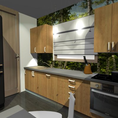 Fornirowana kuchnia w naturalnym stylu cz.2