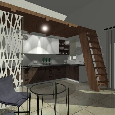 Projekt w programie PRO100 - wizualizacja