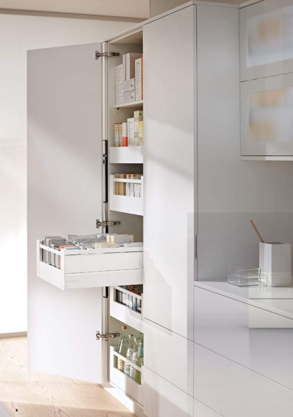 Szuflady wewnętrzne Blum