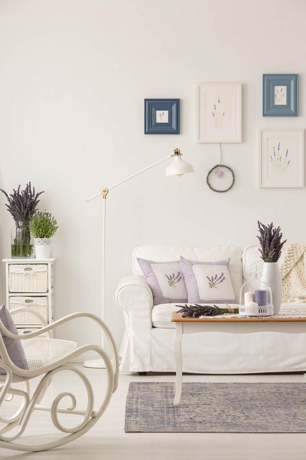 Salon w stylu prowansalskim